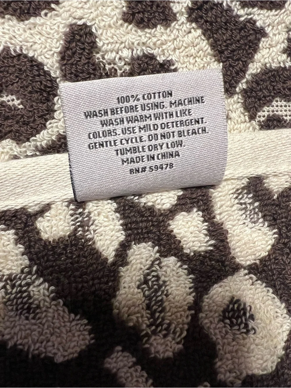 🐆🤎 NWT Rachel Zoe Leopard Bath Towels Set of 2 Animal Cheetah Print